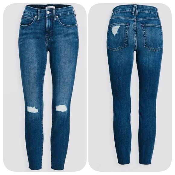 NWOT Good American Good Legs Crop Sz 8/29 - Picture 1 of 11